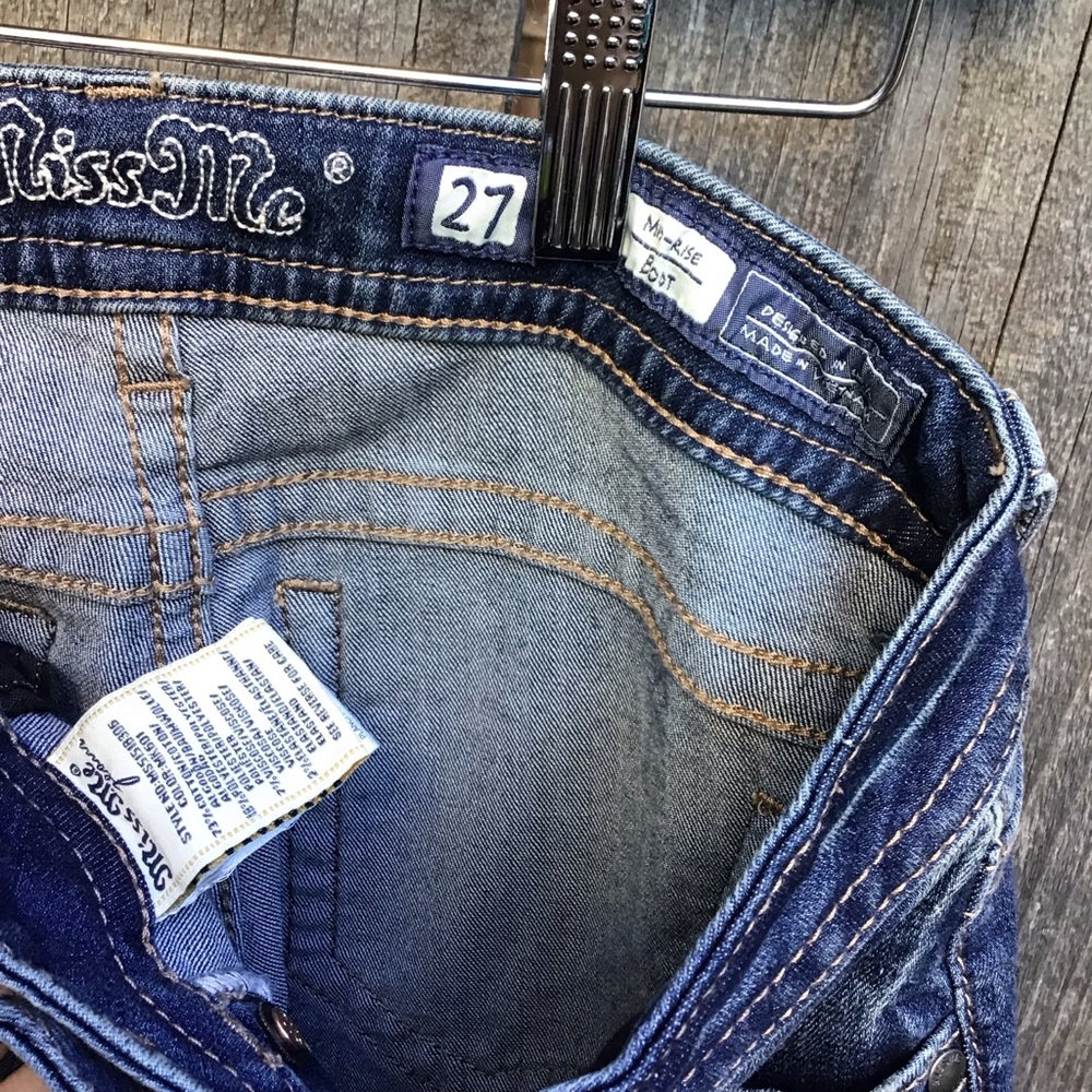 Miss Me Women's Blue Boot Cut Jeans - Picture 8 of 10